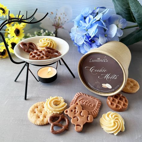 Cookies Wax Melts Dessert Wax Melts Natural Soy Wax Gift for Her Scented Wax Melts Home Decor Food Shape Wax Melts Wax Melts Food, Food Wax Melts, Handmade Wax Melts, Food Shapes, Baked Treats, Cozy Candles, Scented Sachets, Sugar Crystals, Vanilla Chocolate