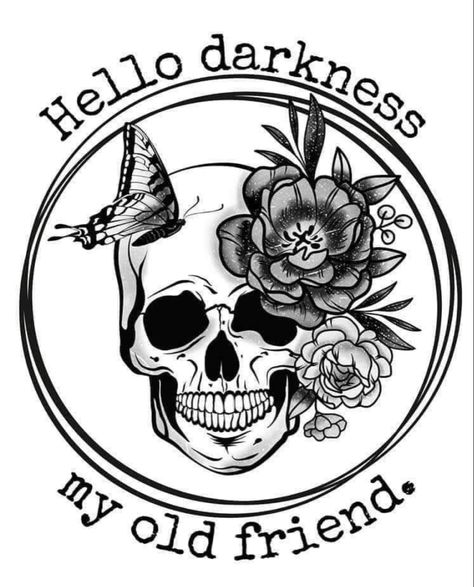 Hell Tattoo, Holiday Tattoo, Tattoos Creative, Themed Tattoos, Hello Darkness My Old Friend, Horror Tattoo, Whatsapp Wallpaper, Cricut Projects Beginner, Cosmic Horror