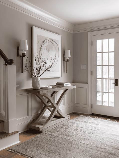 Small Entrance Hall Ideas Modern Luxury, Beige Entryway Ideas, Tiny Foyer Ideas Entryway, Small Hallway Entryway Ideas, Entryway Ideas Minimalist, Small Entrance Hall Ideas Modern, Entryway Console Table Ideas, Small Entryway Ideas Modern, Elevated Entryway