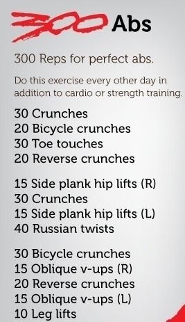 300 Ab Workout, Workout Tumblr, Side Ab Workout, Ab Workout Routine, 300 Abs, Best Abdominal Exercises, Effective Ab Workouts, Perfect Abs, Lifting Workouts