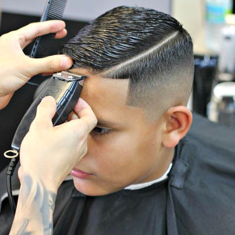 Hard Part Haircut Really Short Haircuts, Hard Part Haircut, Haircut Ideas Trendy, Haircut Parts, Razored Haircuts, Undercut Haircut, High Skin Fade, Taper Fade Haircut, Low Maintenance Haircut