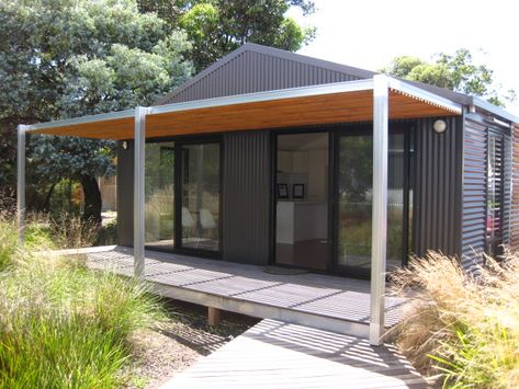 Prefab Homes - Modular Homes - Australia: Prefab Homes by Prebuilt Small Shed House, Kit Homes Australia, Livable Sheds, Shed House Ideas, Steel Homes, Sustainable Building Design, Carport Ideas, Dream Backyard Garden, Building Modern