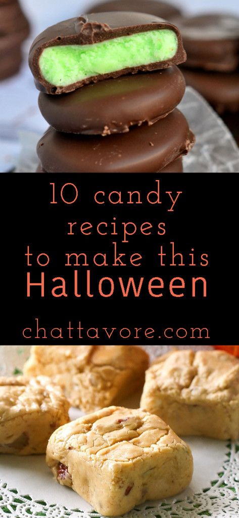 This Halloween, why not make your own candy? I dug up ten great candy recipes from fellow bloggers for you! | chattavore.com Halloween Candy Homemade, Halloween Candy Making, Homemade Halloween Candy Recipes, Homemade Halloween Candy, Samhain Recipes, Make Your Own Candy, Halloween Candy Recipes, Best Halloween Candy, Diy Halloween Candy