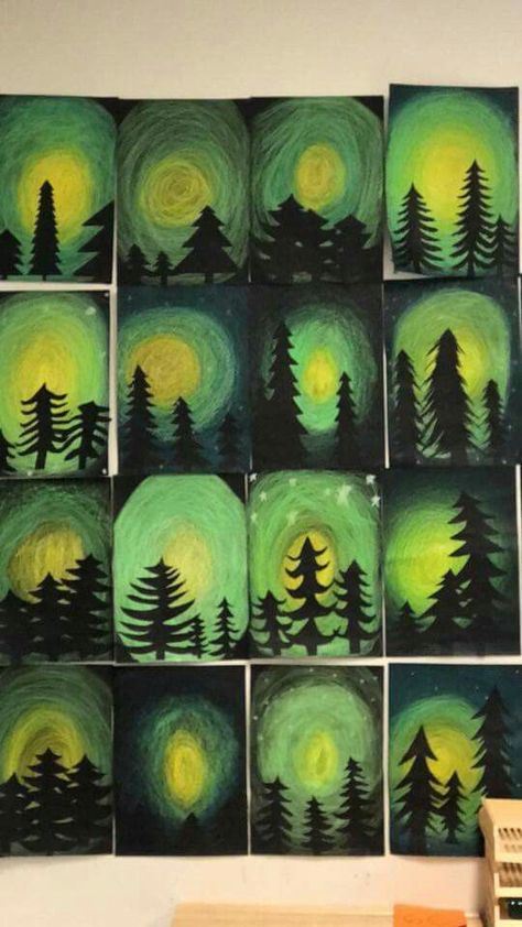 Winter Art Lesson, Christmas Art Projects, Middle School Art Projects, Winter Art Projects, Fall Art Projects, 3rd Grade Art, Classroom Art Projects, Elementary Art Projects, Homeschool Art