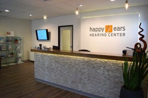 Happy Ears Peoria Office. Audiologist Office, Office Floor Plan, Peoria Arizona, Office Remodel, Peoria Az, Earplugs, Hearing Aids, Front Desk, Office Decor