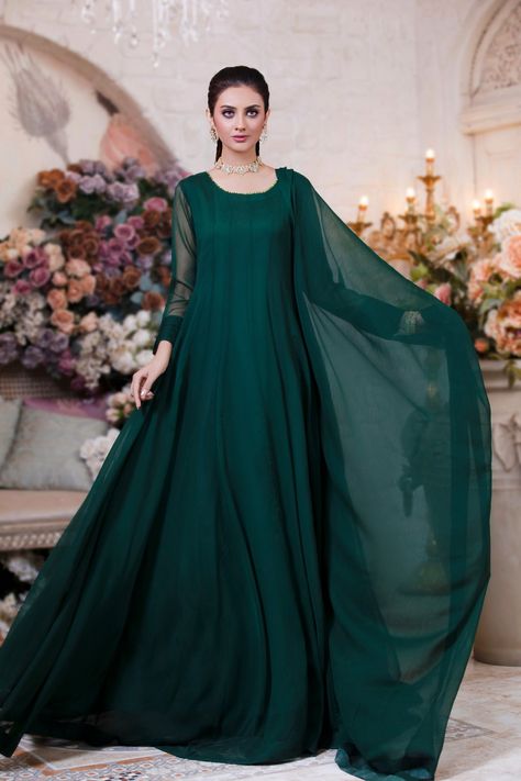 Skirts For Women | Buy Lehenga Online - Pakistani Lehenga Online – Impression Wears Eid Dress Designs Ideas 2024, Chiffon Frocks For Women, Plain Anarkali, Pakistani Frocks, Eid 2024, Eid Outfit Ideas, Daytime Glam, Anarkali Frock, Haldi Outfits