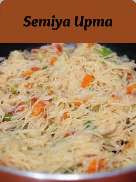 Semiya Upma, Tiffin Recipe, Recipe For Breakfast, Easy Indian Recipes, Recipes In Tamil, Indian Recipe, Donut Recipes, Indian Recipes, One Pot Meals