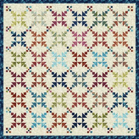 Hawaii 5 0, History Of Quilting, Block Quilts, Two Color Quilts, Nine Patch Quilt, Star Quilt Blocks, Star Quilts, Scrappy Quilts, Patch Quilt