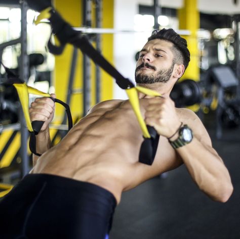 Switch up your workout and give suspension training a try. Trx Gym, Suspension Workout, Benefits Of Strength Training, Weight Training Programs, Trx Training, Trx Workouts, Spin Bike, Suspension Training, Calisthenics Workout