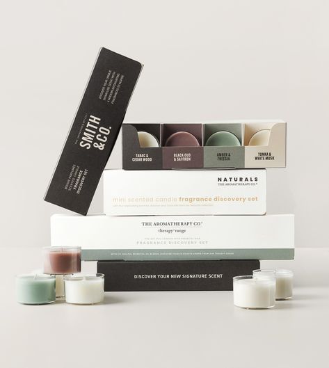 ONLINE EXCLUSIVE: Discovery Sets: Trial our aromas. ⁠ Our mini candle discovery sets are available in Therapy, Naturals, ⁠ Smith & Co. and Blend. Perfect for discovering your favourite or the ultimate scented gift.⁠ Mini Candle, Mini Candles, Signature Scent, Fragrance Candle, Scented Candles, Aromatherapy, Discover Yourself, Fragrance, Candles