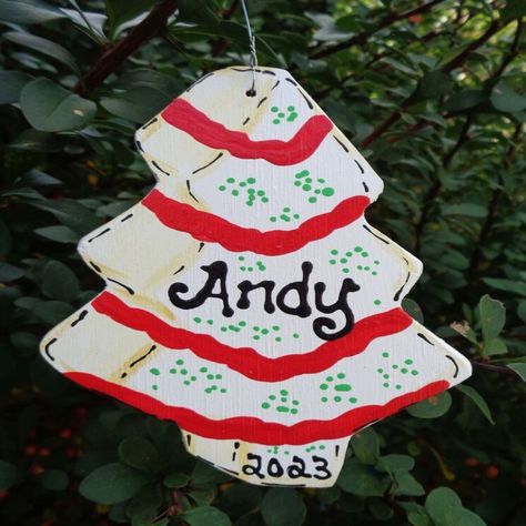 🎄Add a personal touch to your Christmas tree this year with our personalized ornaments! 🎁Choose from a variety of designs including a cactus, possum, fishing bobber, and snack cake. 🎅Handcrafted in the USA and customized with your chosen name and year. Order yours today! #personalizedornaments #christmasdecor #handcraftedinUSA #holidaygifts #customizedgifts #Christmas#millerfamilywoodcrafts#name#date #Ornaments #eBaySeller #eBayStore Christmas Snacks, Painted Ornaments, Snack Cake, Bee Theme, Holiday Christmas Gifts, Wooden Gifts, Personalized Ornaments, Personalized Christmas Ornaments, Christmas Special