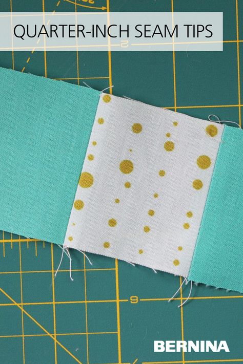 How To Sew A Scant 1/4 Inch Seam, Quilt Techniques, Quarter Inch Seam, Seam Guide, Quilting Patchwork, Quilting Tips, Let's Talk About, Free Motion Quilting, Quilting Tutorials