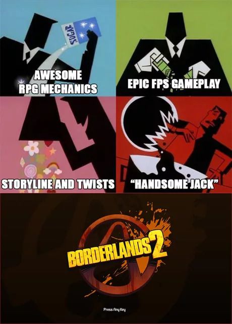 Borderlands 2,#Borderlands Handsome Jack Borderlands, Inuyasha Memes, Borderlands 1, Borderlands Series, Video Game Logic, Borderlands Art, Tales From The Borderlands, Handsome Jack, Borderlands 3