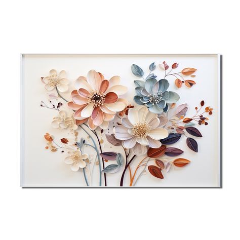 Botanical Collage, Metal Wall Art Living Room, Collage Mural, Art Living Room, Art Collage Wall, Picture Frame Wall, Wall Art Living Room, Framed Canvas Art, Wall Collage