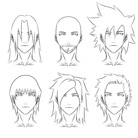 Boy Hair Drawing, Anime Hairstyles Male, Coloring Pages Hello Kitty, Manga Hair, Anime Hairstyles, Draw Hair, Hair Sketch, Spiky Hair, Anime Coloring Pages