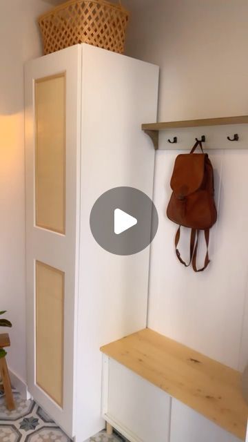 DIY - IKEA Hack on Instagram: "@doginavan_home shared a simple yet effective #ikeahack for transforming the appearance of an entryway wardrobe. By using a Pax wardrobe from #ikea and natural Rattan fibers from @natkits, the entrance takes on a fresh new look.   👉🏻 For more ideas and inspiration, be sure to visit the @doginavan_home page . . . #ikeahack #ikea #ikeahacks #ikeadiy #ikeahome #ikeaideas #ikealover #interiordesign #interiorinspiration #interiorhacks #diy #diyhomedecor #diyideas #diyproject #entryway" Pax Entryway, Entryway Wardrobe, Ikea Entryway, Pax Wardrobe, Diy Ikea Hacks, Diy Ikea, Ikea Home, Ikea Diy, Salamanca