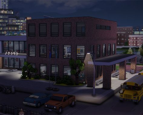 Small Townhouse Floorplan, Sims 4 San Myshuno Build, 2 Guy Friends, Sims 4 Cc Lots, Private High School, San Myshuno, Sims 4 Challenges, Being Lazy, School Info