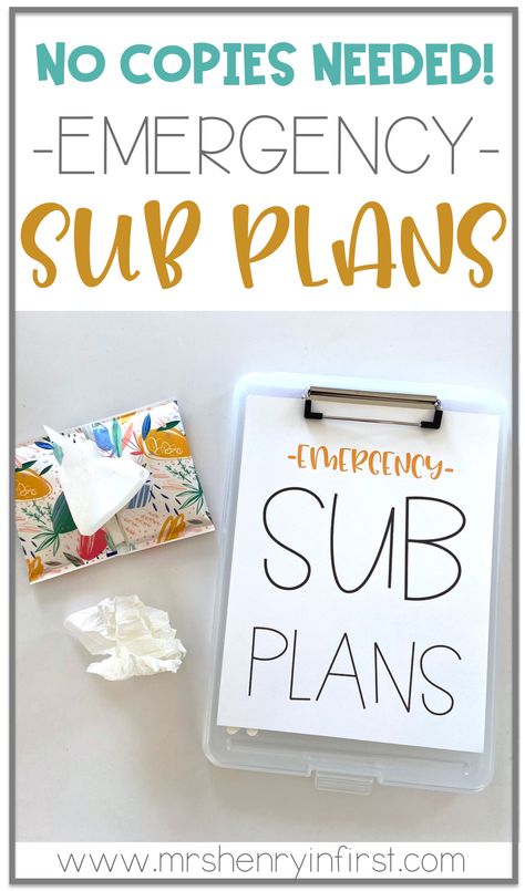 Substitute Teacher Plans, Sub Binder, Art Sub Plans, Substitute Plans, Substitute Teaching, Teacher Freebies, Teacher Activities, Teacher Lessons, Teacher Planning