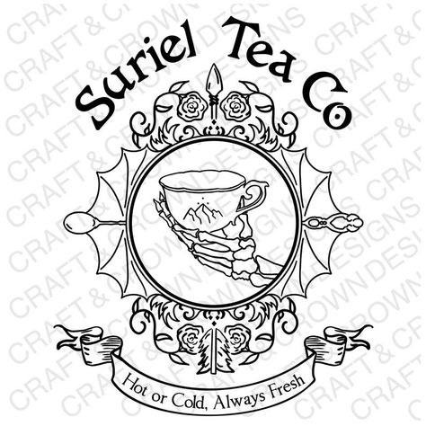 Suriel Tea Co ACOTAR SVG Design Bundle - Etsy Suriel Tea, Jagua Henna, Bookish Tattoos, Geometric Tattoo Design, Book Tattoo, Custom Tattoo Design, Dream Tattoos, Sarah J Maas, Sarah J