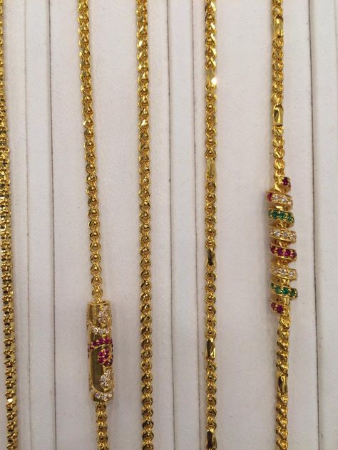 Pusalthadu Designs Gold, Thalli Chain Designs Gold, Thalli Chain Designs Gold Latest, Chain Designs Gold, Mugappu Chain, Thali Chain, Gold Neck Chain, Gold Jewelry Outfits, Online Gold Jewellery