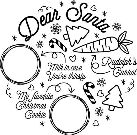 Free Cricut Downloads Svg, Santa Plate Svg, Dear Santa Tray, Cookies For Santa Svg, Santa Tray Svg, Santa Tray, Cookies For Santa Plate, Cricut Christmas Ideas, Christmas Crafts To Sell