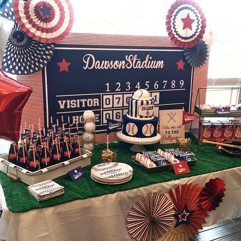 Snacks For Teens, Vintage Baseball Party, Baseball Theme Birthday Party, Baseball Theme Birthday, Baseball First Birthday, Baseball Theme Party, Birthday Party Snacks, Baseball Birthday Party, Baseball Party