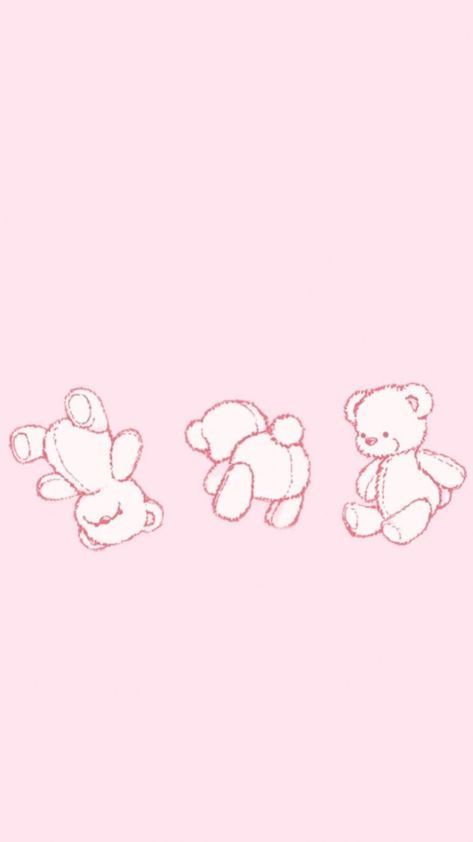 Cute Teddy Bear Aesthetic, Wallpaper Backgrounds Plain, Pink Aesthetic Wallpaper Backgrounds, Dark Pink Aesthetic Wallpaper, Teddy Bear Aesthetic, Aesthetic Wallpaper Backgrounds, Bear Aesthetic, Aesthetic Wallpapers, Teddy Bear