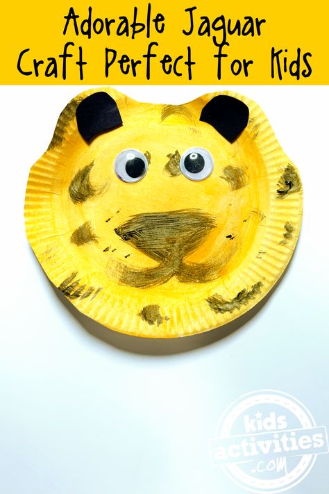 Jaguar Craft, Kids Science Fair Projects, Jaguar Art, Jungle Crafts, Zoo Animal Crafts, Educational Websites For Kids, Giraffe Crafts, Paper Plate Craft, Rose Crafts