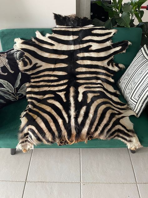 Excited to share this item from my #etsy shop: Zebra print handpainted goathide. #homedecore #goathide #zebrastripes #wildorchidaustralia Moody Decor Bohemian, Zebra Carpet, Zebra Furniture, African Decor Living Room, Moody Interior Design, Target Wall Decor, Urban Home Decor, Zebra Rug, Skull Wall Decor