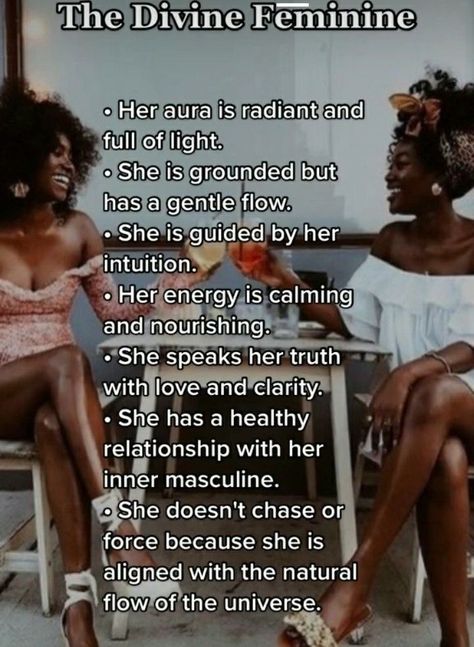 Divine Feminine Aesthetic Black Women, Divine Feminine Black Woman, Black Divine Feminine, Black Feminine Energy, Awakened Feminine, Black Spiritual Women, Nasihat Yang Baik, Divine Feminine Goddess, Feminine Quotes