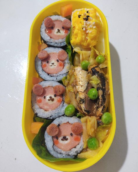 Hot Dog Bento, Maki Roll, Kawaii Bento, Bento Recipes, Lunch Idea, Fun Kids Food, Creative Food, Kids Meals, Hot Dogs