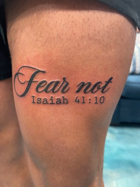 Bible Verse Tattoos For Men Small, Rib Lettering Tattoo Men, Simple Tattoos For Men Forearm, God Inspired Tattoos Men, Mens Tattoos Ideas Forearm Small, Motivational Tattoos For Men Strength, Faith Neck Tattoo Men, Small Sleeve Tattoos For Guys, Gift Of God Tattoo