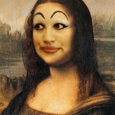 Lmfao😂😂😂🙌🏽🙌🏽🙌🏽🙌🏽 somebody sent me this on my FB makeup page.... Bahahaahha.......this is how you know your blowing up lmfao..... 💯🙌🏽🙌🏽😭😂😭😂😭💘💘💘💘 #monalisa #archofdestiny #viral #sammybmua #ItsNotReal #joke #celebrity #youtube #bermudatriangle #eyebrows #celebrity #art #viral #youtube #hoodclips #hoodvines #vine #funny #comedy #sammybmua Vine Funny, Mona Lisa Parody, Tissue Paper Art, Clown Shoes, Bermuda Triangle, Funny Comedy, Celebrity Art, Eyebrows, Mona Lisa