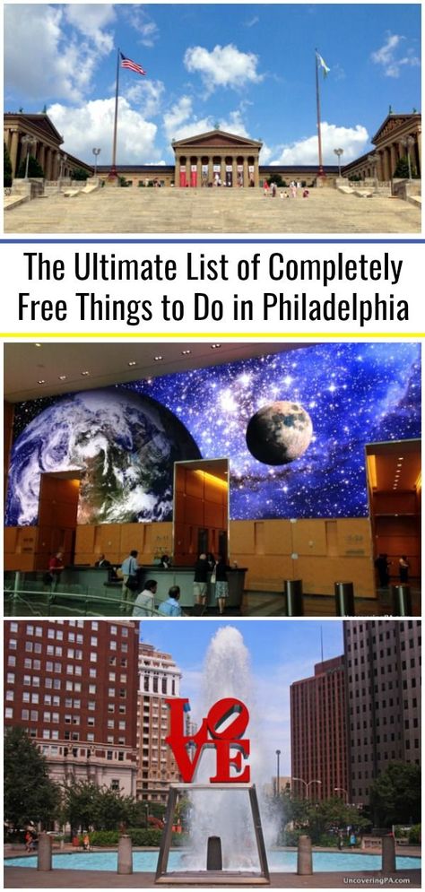 Philadelphia is one of my favorite places in the world to visit. And, while there are many great tours, historical sites, and museums in Philly that cost money, there are also a ton of great things to do for free! This list that I have made up has more than 70 completely free things to do in Philadelphia. Free Things To Do In Philadelphia, Philly Things To Do, Philadelphia Historical Sites, Philadelphia Vacation, Philadelphia Trip, Things To Do In Philly, Philadelphia Things To Do, Things To Do For Free, Things To Do In Philadelphia