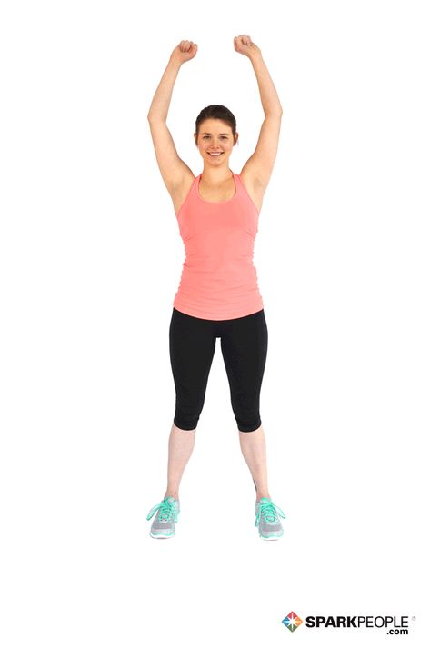 Side High Knee March with Swinging Arms Exercise Demonstration via @SparkPeople Modified Workouts, Jumping Jacks Workout, Dynamic Warmup, Arms Exercise, Exercise Board, Desk Workout, Hamstring Curls, Health Pictures, Spark People