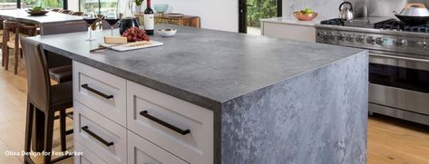 rugged-concrete-hgtv-1920x1200 Rugged Concrete Caesarstone, Caesarstone Rugged Concrete, Kitchen Remodel Trends, Grey Quartz Countertops, Granite Kitchen Counters, Concrete Table Top, Replacing Kitchen Countertops, Wooden Countertops, Types Of Countertops