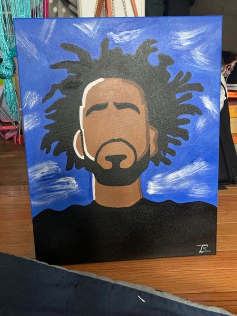 Canvas Art Designs Dope Artwork, J Cole Painting, Paintings For Guys, Boondocks Painting Canvas Easy, Hypebeast Painting Canvas, Rapper Canvas Painting, Cool Hypebeast Paintings, The Boondocks Canvas Painting, Cartoon Paintings Easy