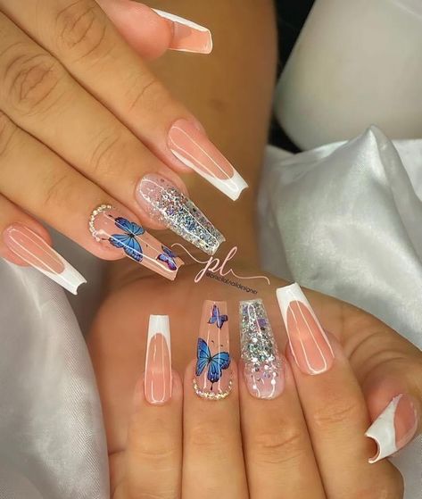 Floral Nails 2023, Summer Floral Nails, Summer Nails Coffin, Best Summer Nails, Summer Nails Designs, Disney Acrylic Nails, Gel Toe Nails, Fancy Nails Designs, Spring Nail Designs