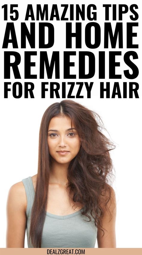 15 Best Tips and Home Remedies For Frizzy Hair Smooth Hair Remedies, Lighten Hair With Honey, Acv Hair, Fizzy Hair, Water Hair Growth, How To Grow Your Hair Faster, Short Shag Hairstyles, Hair Growing Tips, Hair Frizz