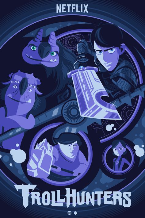 Trollhunters Tales Of Arcadia, Magic Amulet, Tales Of Arcadia, Trollhunters Characters, Troll Hunters, The Secret World, Cartoon Tv Shows, Dreamworks Animation, Alternative Movie Posters