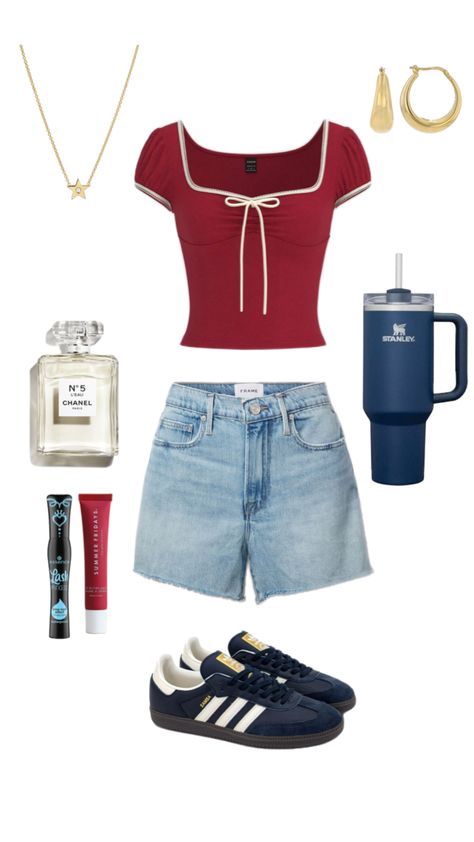 fourth of july, summer, summer outfit, summer outfit inspo, fourth of july outfit, fourth of july outfit idea, america #fourthofjuly #summer #summeroutfits #fyp Forth Of July Outfit, Fourth Of July Outfits, Fourth Of July Outfit, July Outfits, Forth Of July, Football Game Outfit, Summer Fridays, Chanel Paris, Gaming Clothes