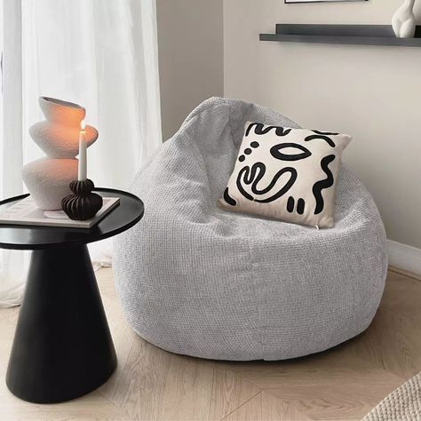 Our Waffle Slouchbag is the perfect addition for your cosy corner! 🥰  #rucomfy #rucomfybeanbags #MadeInBritain #NeutralHome #HomeDecor #Inspo Bean Bag Furniture, Relaxation Space, Chill Room, Platinum Grey, Cosy Corner, Watching Movies, Bag Chair, Bean Bag, Soft Textures