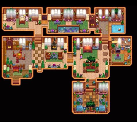 loving this!!! Stardew Farms, Forest Farm, Stardew Valley Layout, Stardew Valley Farms, F Video, Farm Layout, Video Games Memes, Minecraft Designs, Stardew Valley