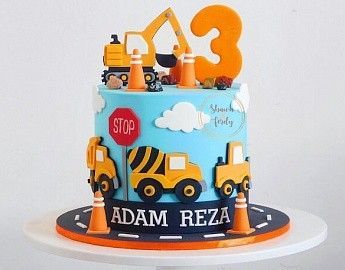 Kids Construction Cake, Construction Theme Birthday Cake, Cake Baby Birthday, Construction Birthday Party Cakes, 2nd Birthday Cake Boy, Construction Theme Cake, Construction Birthday Cake, Toddler Birthday Cakes, Cakes Aesthetic