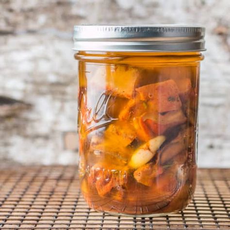 Wild Mushroom Confit Recipe - FORAGER | CHEF Fresh Mushrooms Recipes, Wild Mushroom Recipes, Confit Recipes, Lobster Mushroom, Dried Bay Leaves, Infused Butter, Duck Confit, Spring Chicken, Wild Mushroom