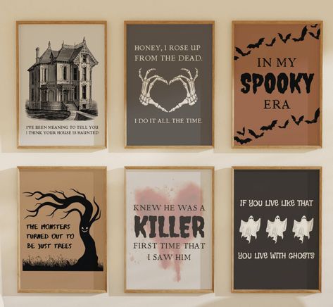 taylor swift halloween print | knew he was a killer

Dive into your spooky era with our 'KNEW HE WAS A KILLER FIRST TIME THAT I SAW HIM' wall art printable poster. Also, receive our FREEBIE print: 'THE MONSTERS TURNED OUT TO BE JUST TREES'. Whether its to decorate everyday spaces or to prep for a killer halloween party, these prints can help create the perfect haunted vibe. Taylor Swift Halloween, Lyric Wall Art, Halloween Posters, Halloween Graveyard, Kids Themed Birthday Parties, Halloween Wall Art, Halloween Poster, Trunk Or Treat, Pop Design