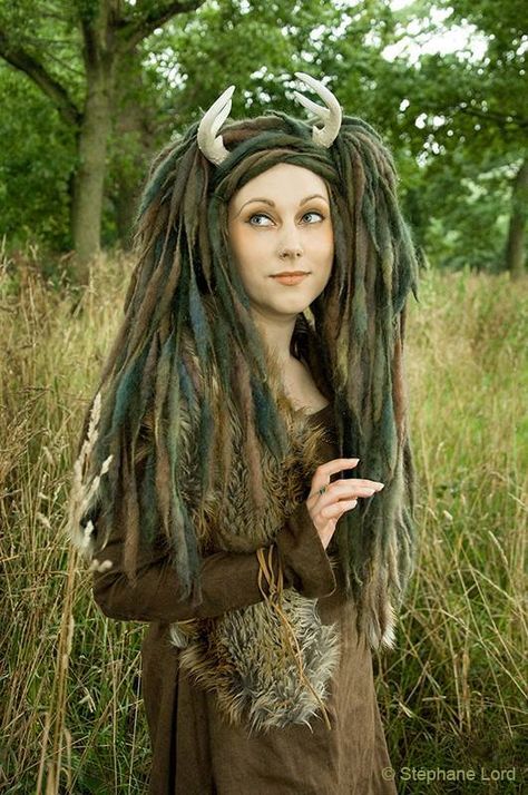 Fae Goblin Goblin Hairstyle, Troll Costume, Rip Van Winkle, Face Hair, Light In The Dark, Dreadlocks, Makeup, Hair Styles, Hair