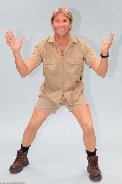 Steve Irwin Halloween Costume, Aussie Costume, Steve Irwin Costume, Water Concept, Crocodile Costume, Elaborate Costumes, Charlie Weasley, Irwin Family, Khakis Outfit