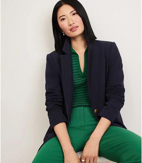 LOFT @ Work: Women's Casual Work Clothing | Loft Ann Taylor Loft Outfits, 2023 Outfit Inspiration, Modern Blazer, Loft Outfits, Casual Work Clothes, Hip Style, Single Button Blazer, Work Clothing, Casual Work Outfits