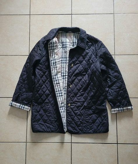 Vintage Burberry nova check Quilted jacket Tech Wear, Check Jacket, Vintage Burberry, Men's Outerwear, Mens Outerwear, Quilted Jacket, Vintage Men, Burberry, Street Wear